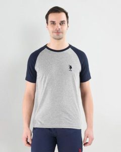 Colour block Round neck T-Shirt
