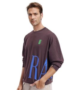 Oversized Fit Printed Sweatshirt