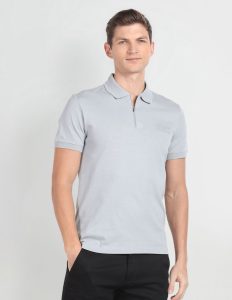 Slim Fit Polo T-Shirt with Logo Badge